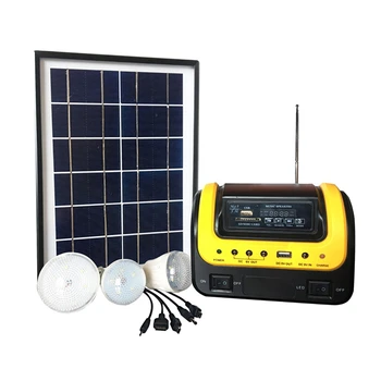 Nešiojamų elektrinės Saulės generatorius Su Saulės baterijomis Žibintai Lempa Stovykla Lempos su Baterija USB Lizdo Įkraunamas Kempingas