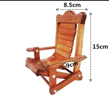 Kūrybos Sulankstoma Kėdė, Telefono Laikiklis, Kriaušė Medienos Kėdė Turėtojas Mini Medinė Kėdė