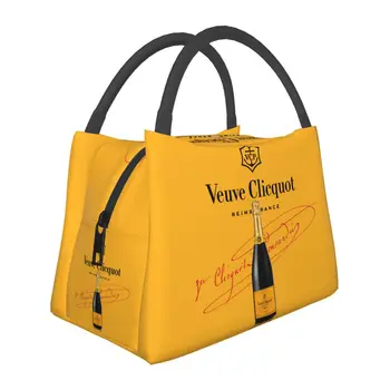 Šampanas virtualusis bendras fondas Clicquots Pietūs Krepšiai Veuve Izoliuoti Aušintuvas Maišelį Nešiojamų Iškylą Canvas Tote Maisto produktų Laikymo Krepšiai