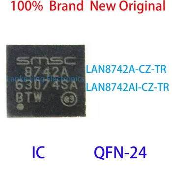 LAN8742A-CZ-TR 8742A LAN8742AI-CZ-TR 8742A-aš 100% visiškai Naujas Originalus IC QFN-24