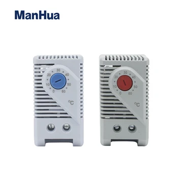 ManHua 0~60℃ Kabineto Temperatūros Reguliatorius Celsijaus Mechaninė KTO011 Raudona & KTS011 Mėlyna Pramonės Termostatas