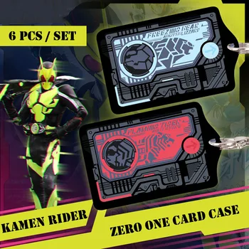 Japonijos Anime Kamen Rider Nulio-vieneto 01 Auga Bunkerį Akrilo Cosplay Studento pažymėjimą Atveju, jei Kortelės Turėtojas Keychain Maišelio Pakabukas Dovanos