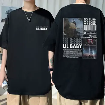 Tik Hip-Hop Reperis Lil Kūdikis Mano Eilė Albumo Grafikos Marškinėlius Vyrų Negabaritinių marškinėliai Vyrams 100% Medvilnės Marškinėliai Vyrams trumpomis Rankovėmis