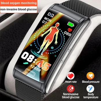 2023 Naujas Kraujo Gliukozės Sveikatos Smart Watch Vyrų EKG+PPG Kraujo Spaudimą, Kraujo Deguonies Stebėsenos IP68 Vandeniui Sporto SmartWatch