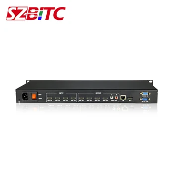 SZBITC 4x4 HDMI Matricos 4K/2K Perjungiklį 4 rašymas 4 išvesties HDMI Splitter TCP/IP Nuotolinio Valdymo HDTV, Monitorius,Vaizdo Siena