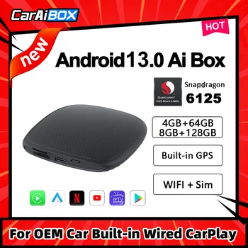 CarAiBOX 2023 Android11 Carplay AI Langelį Transliacijos Langelyje 4GB 64GB Built-in GPS Belaidžio Carplay 