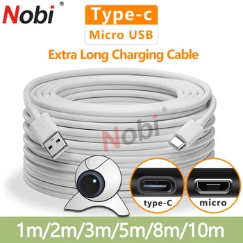 3m/5m/8m/10m extra long USB Tipo C įkrovimo kabelis greito įkrovimo kabelis duomenų kabelis Samsung 