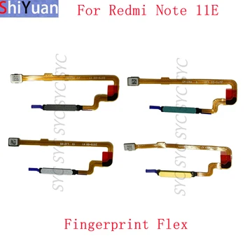 Pirštų atspaudų Jutiklis Mygtuką Flex Kabelis Juostelę Xiaomi Redmi Pastaba 11E Įjungimo Klavišą Palieskite Jutiklio Flex atsarginės Dalys