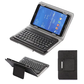 Stendas Odos Padengti Case for Samsung Galaxy Tab 8.0 T350 T355 SM-T350 P350 P355 Tablet Atveju, Bluetooth 3.0 Klaviatūra+rašiklis