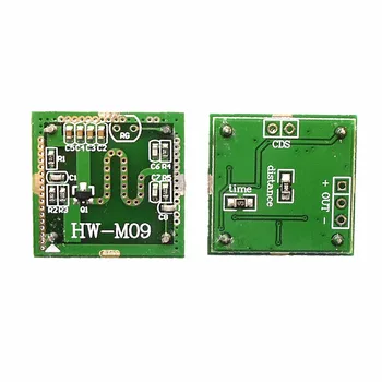HW-M09 Mikrobangų indukcijos modulis, mikrobangų radarą žmogaus kūno jutiklis switch HW-M09-01 DN-M09-02 mikrobangų indukcijos juda objektas