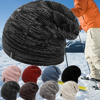 8 Spalvos Unisex Žiemos Skrybėlę Vėjo Laišką Beanies Skullies Šiltų Moterų, Vyrų, Minkštas Megzti Skrybėlę Hip-Hop Bžūp Lauko Slidinėjimo Variklio Dangčio