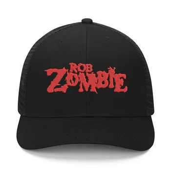 Rob Zombie Dainininkas Siuvinėjimo Skrybėlę Vyrai Moterų Sporto Beisbolo Kepurę Hellbilly Deluxe Kvėpuojantis Vasaros Skrybėlės Užsakymą Kepurės