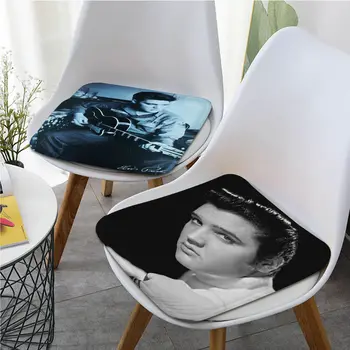 Elvis Presley Paprastumo Kelių Spalvų, Sėdynę-Pagalvę Namų Pagalvėlė Minkštas Pliušinis Kėdė Kilimėlis Žiemos Tarnybos Baro Kėdžių Sėdynės Kilimėlis
