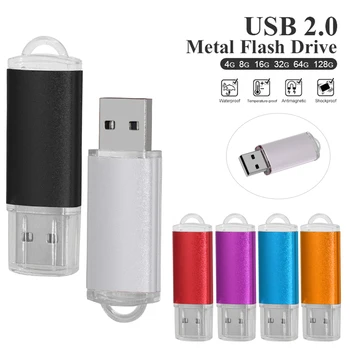 Spalvotų Naujas USB flash drive2.0 64GB pendrive 16GB 32GB vandeniui pen drive 8GB 4GB U disko high speed stick logotipą dovanos