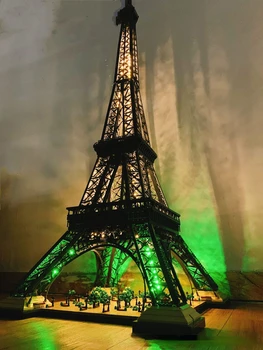 2022 NAUJOS PIKTOGRAMOS Suderinama 10307 Eifelio Bokštas su LED Šviesos Modelio Kūrimo Bloką Miesto Architektūra Plytų Rinkiniai Žaislai Vaikams