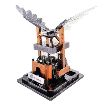 Mechaninė flying eagle 3diy metalo trimatės dėlionės modelis sunku surinkti žaislai, originali dovana