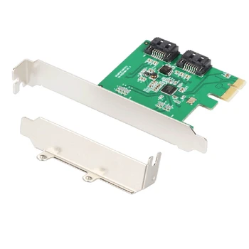 2 Port SATA III PCI-E 2.0 X1 RAID Kortelės Kietasis Diskas SSD Plėtros Plokštę PCI-E, SATA3.0 RAID0 RAID1 Su Žemo Profilio Laikiklis