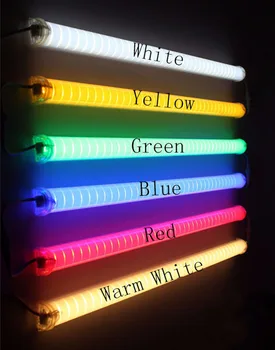 (25pcs/lot)LED Neon Baras 1m ac24V AC220VLED Skaitmeninės Vamzdis/LED lempa Rgb Spalvų Vandeniui Už Spalvinga Vamzdžiai Statybos Apdailos