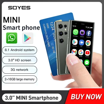 SOYES S23 Mini Pro išmaniuosius telefonus 3G Tinklas 2GB+16GB Android 8.1 Dual SIM veikiant Budėjimo režimu, 3,0 Colių HD 2600mAh Baterija Mažas Mobilusis Telefonas