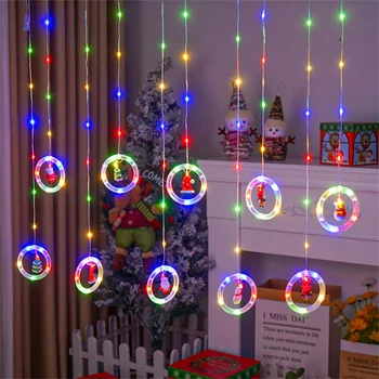 3M 110Leds Kalėdų Decortion LED Styginių Šviesos USB/Plug Pasakų Girliandą Užuolaidų Šviesos Naujųjų Metų Išvakarės, Sodo Namų Dekoro