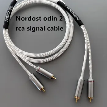 Nordost odin 2 hi-end high fidelity karščiavimas audio rca signalo kabelis dviejų lotus sterlingas sidabro garso kabelis, cd stiprintuvo vamzdelis kabelio