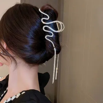 Išskirtinį Cirkonio Geometrinis Kutas Plaukų Žnyplės Moterų Temperamentas Kristalų Apkabos, Plaukų Segtukai Žiburių Plaukų Įrašą Priedai