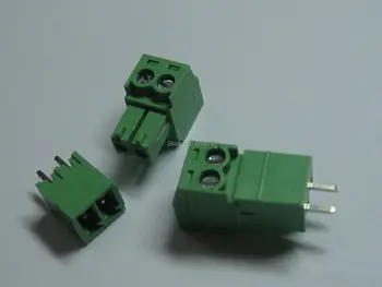 12 vnt Varžtas Gnybtų Bloko Jungtis 3,5 mm 2 pin/būdas Žalia Pluggable Tipas