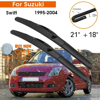 Automobilio Valytuvo Už Suzuki Swift 1995-2004 priekinio Stiklo Guma Silicio Papildymo Priekinio Lango Valytuvų 21