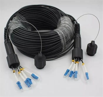 80mtr 4 branduolių Lauko TPU LC-LC Fiber optic Patch cord 5mm vandeniui SM LSZH Šarvuotos CPRI kabelis Singlemode FTTH FTTA jumper 80m