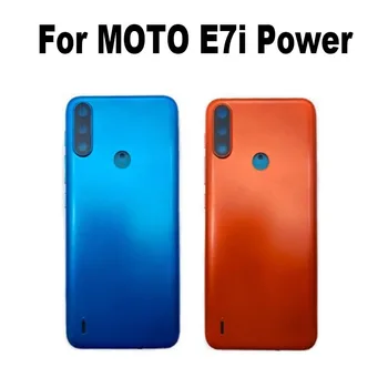 10VNT Už Motorola Moto E7i Atgal Akumuliatoriaus Dangtis, Galinės Durys Atveju Būsto XT2097-13, Remontas, Dalys