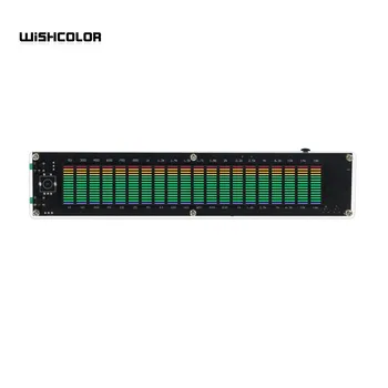 Wishcolor U-15D Muzikos Dažnių Ekvalaizeris Ekranas LED Akrilo Korpuso Muzikos Dažnių Ekvalaizeris su integruota DSP