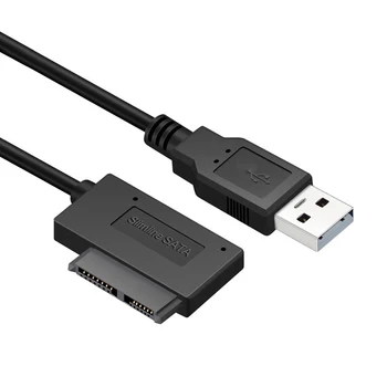 1pc USB 3.0 Mini Sata Ii 7 + 6 13Pin Adapteris Keitiklis Kabel Voor Nešiojamas Cd/Dvd Rom Slimline Ratai PC