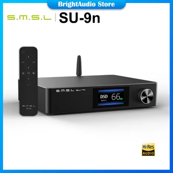 SMSL SU 9 SU9n Hi-Res Audio HIFI VPK Dekoderis Bluetooth 5.0 DSD 512 PCM 768kHz/32Bit LDAC APTX XMOS Laikrodis su Nuotolinio Valdymo