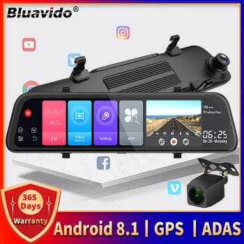 4G ADAS Android Quad Core Automobilių Veidrodėliai DVR GPS Navigacijos 12