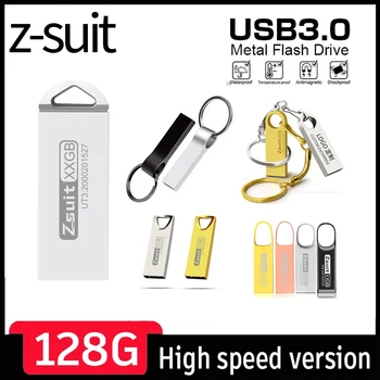 128 GB USB Flash Drive, Metalo 128GB Didelės Spartos usb Atmintinė 128 GB Pendrive Flash Vandeniui Cle Flash Pen Diskas 128GB U-Disko